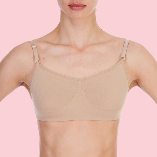 Silky seamless clear back bra underwear