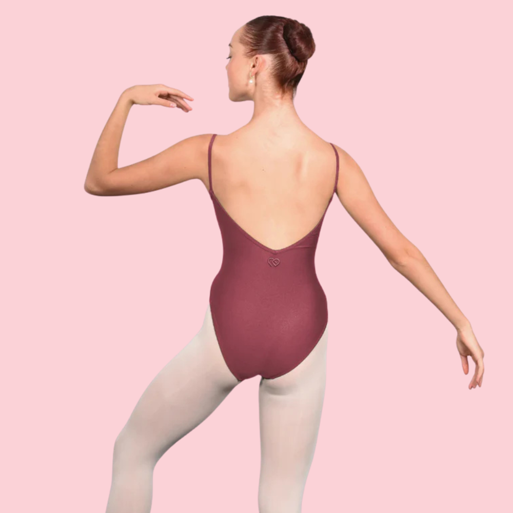 Claudia Dean Ariel Rose Gold Gloss Leotard