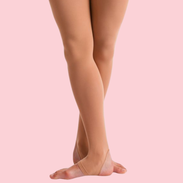 SILKYS INTERMEDIATE CHILDREN’S TAN STIRRUP TIGHTS