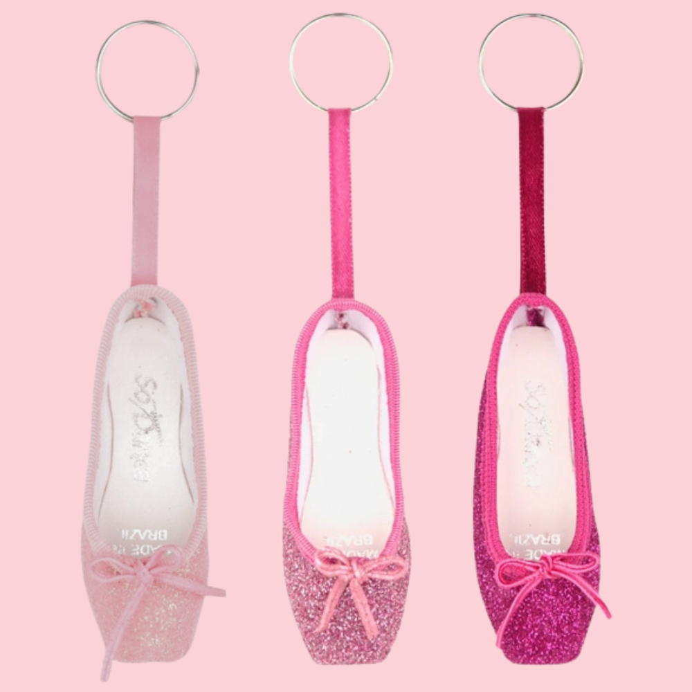 So Danca Glitter Pointe Shoe Keyring