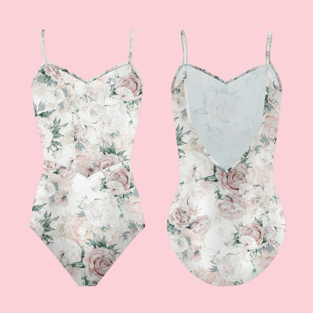 Danse De Paris Jardin Belle Rose Leotard