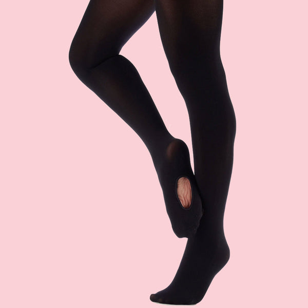 SILKYS LADIES INTERMEDIATE BLACK CONVERTIBLE TIGHTS